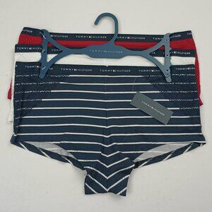 Tommy Hilfiger 3 Pair Women's Boyshort Underwear Panties Cotton Blend Size Small